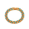 Alloy Hip Hop Geometric Diamond Cuban Bracelet Unisex Jewelry