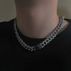 Alloy Hip Hop Geometric Diamond Cuban Bracelet Unisex Jewelry