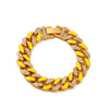 Alloy Hip Hop Geometric Diamond Cuban Bracelet Unisex Jewelry