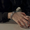 Alloy Hip Hop Geometric Diamond Cuban Bracelet Unisex Jewelry