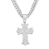 Alloy Hip Hop Geometric Diamond Cuban Chain Cross Necklace For Men And Women