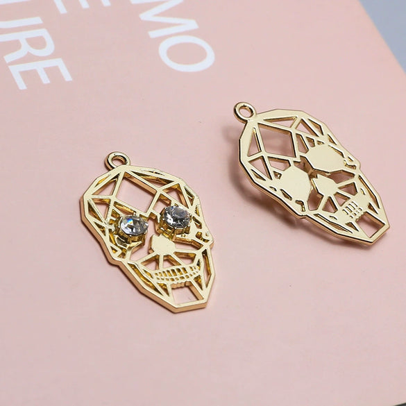Alloy Hip Hop Style Beauty Girl Warrior Skull Teddy Bear Pendant Jewelry Earrings Necklace Accessories Silver Plated Gold Plated Handmade