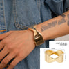 Alloy Hiphop Fashion Glitter Irregular Men's Bracelet With Electroplating