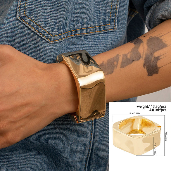 Alloy Hiphop Fashion Glitter Irregular Men's Bracelet With Electroplating