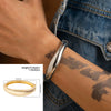 Alloy Hiphop Fashion Glitter Irregular Men's Bracelet With Electroplating