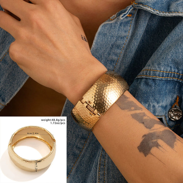 Alloy Hiphop Fashion Glitter Irregular Men's Bracelet With Electroplating