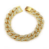 Alloy Hiphop Geometric Diamond Men's Bracelet Jewelry