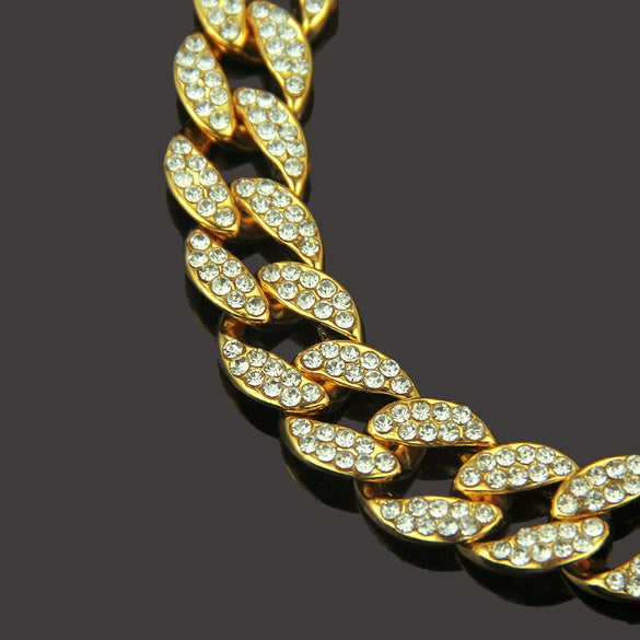 Alloy Hiphop Geometric Diamond Men's Bracelet Jewelry