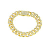 Alloy Hiphop Geometric Diamond Men's Cuban Chain Necklace