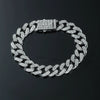 Alloy Hiphop Geometric Diamond Men's Cuban Chain Necklace