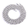 Alloy Hiphop Men's Cuban Chain Diamond Necklace