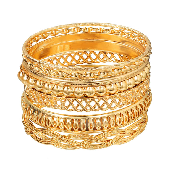 Alloy Hiphop Punk Fist Open Bracelet With Electroplating And Geometric Style
