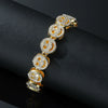 Alloy Hiphop Style Diamond Smiley Face Men's And Unisex Bracelet