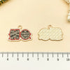 Alloy Hiphop Style Dripping Oil Totem Pendant Key Chain Bag Accessories