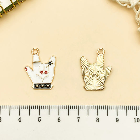 Alloy Hiphop Style Dripping Oil Totem Pendant Key Chain Bag Accessories