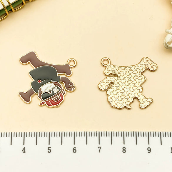 Alloy Hiphop Style Dripping Oil Totem Pendant Key Chain Bag Accessories