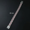 Alloy Hiphop Style Geometric Diamond Cuban Chain Bracelet For Men And Women