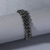Alloy Hiphop Style Geometric Diamond Cuban Chain Bracelet For Men