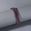 Alloy Hiphop Style Geometric Diamond Cuban Chain Bracelet For Men