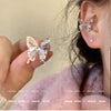 Alloy Hollow Insect Shaped Electroplated Women's Light Luxury Animal Style Earrings