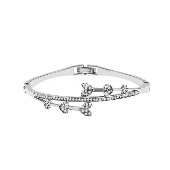 Alloy Hollow Love Geometric Electroplated Bracelet Fashion Temperament Watch Accessories