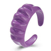 Alloy Hollow Open Ring With Baking Paint And Letters Numbers Text Pattern For Unisex In Retro Style