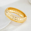 Alloy Honeycomb Hammer Pattern Bracelet With Electroplating Design