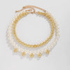 Alloy Imitation Pearl Star Geometric Clavicle Chain Necklace With Electroplating For Women