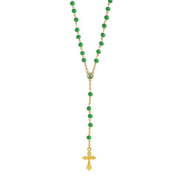 Alloy Imitation Pearl Virgin Cross Long Necklace With Electroplating For Women