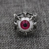 Alloy Imitation Stainless Steel Plated Punk Style Devil's Eye Ring