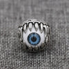 Alloy Imitation Stainless Steel Plated Punk Style Devil's Eye Ring