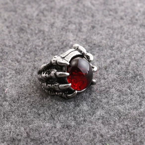 Alloy Imitation Stainless Steel Plated Punk Style Devil's Eye Ring