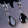 Alloy Inlaid Pink Zircon Drop Shape Women's Earrings Geometric Engagement Jewelry