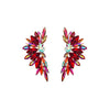 Alloy Inlaid Rhinestone Flower Diamond Earrings For Women