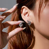 Alloy Inlaid Zircon Snakeshaped Electroplated Women's Light Luxury Highend Earrings