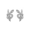 Alloy Inlaid Zircon Snakeshaped Electroplated Women's Light Luxury Highend Earrings