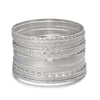 Alloy Iron Geometric Electroplated Stacked Bracelet Set Unisex