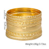 Alloy Iron Geometric Electroplated Stacked Bracelet Set Unisex