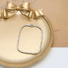 Alloy Irregular Geometric Round Fold Hollow Frame Diy Handmade Jewelry Pendant Material Accessories Minimalist Style