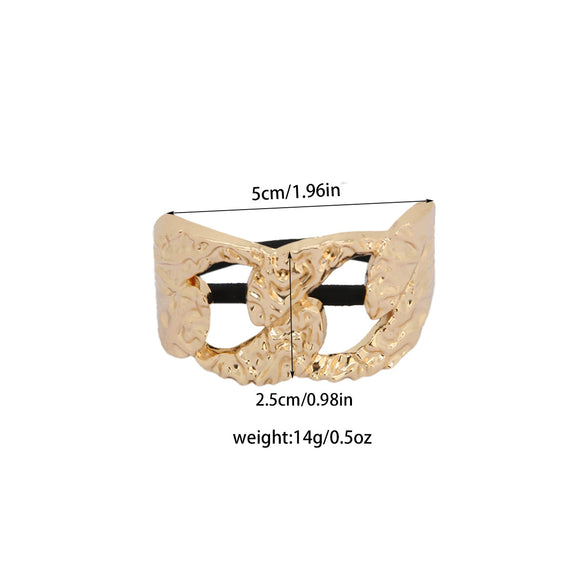 Alloy Irregular Hair Ring Retro Distinctive With Electroplating Treatment