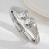 Alloy Irregular Metal Electroplated Smooth Bracelet With Water Ripple Design