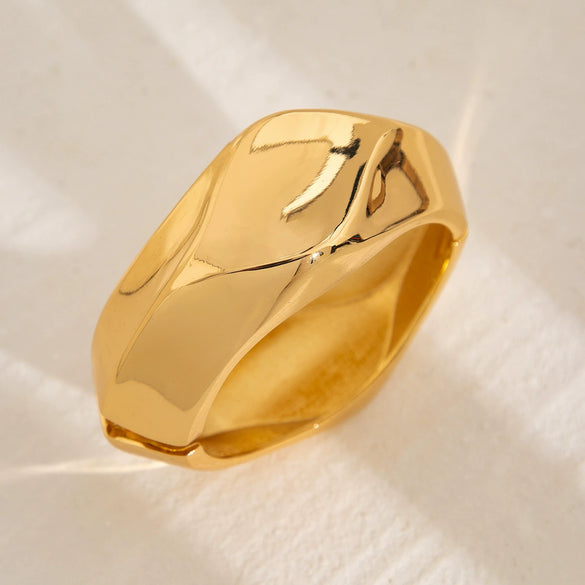 Alloy Irregular Minimalist Electroplated Bracelet