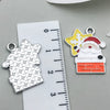 Alloy Jewelry Accessories Christmas Tree Santa Claus Snowman Bell Elk Dripping Oil Pendant For Diy Bracelet
