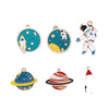 Alloy Jewelry Accessories Dripping Oil Pendant Star Universe Astronaut Earring Pendant Key