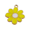 Alloy Jewelry Accessories Earrings Pendant With Five Color Flower And Eight Eyes Pattern Dripping Oil Style