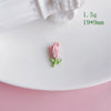 Alloy Jewelry Accessories Electroplated Rose Tulip Inlaid Small Pendant