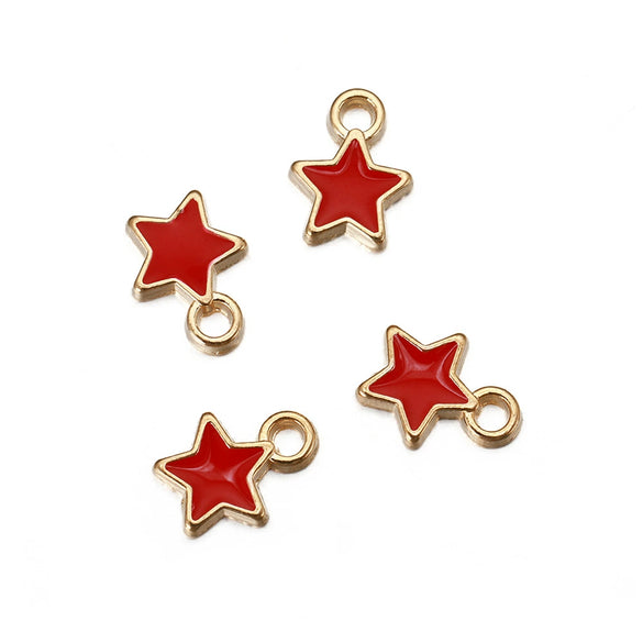 Alloy Jewelry Accessories Fivepointed Star Pendant Electroplated