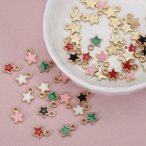 Alloy Jewelry Accessories Fivepointed Star Pendant Electroplated