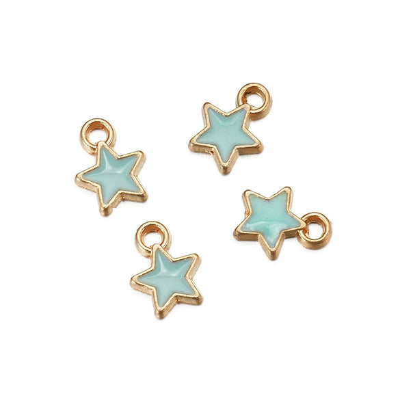 Alloy Jewelry Accessories Fivepointed Star Pendant Electroplated