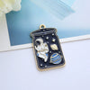 Alloy Jewelry Accessories Material With Starry Sky Astronaut Design And Electroplating Process